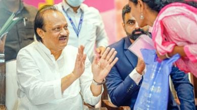 Ajit Pawar surfaces at jansamvad, evades IPS officer incident row