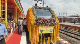 Amrit Bharat train flagged