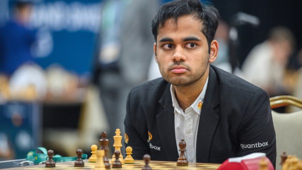 Arjun Erigaisi beat Sam Sevian to join Nihal with 6 points. (Photo: FIDE/Michal Walusza)
