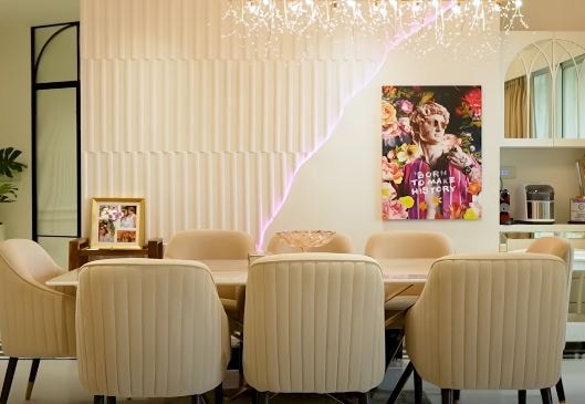 Arjun Bijlani's dining table
