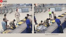 CISF officer performs CPR on collapsed passenger at Delhi Airport