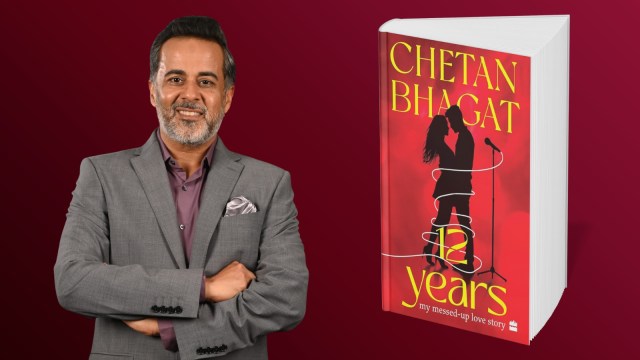 Chetan Bhagat is out with his new book 12 Years: My Messed-Up Love Story