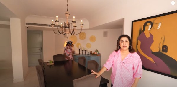 Farah Khan gives a tour of Chunky Panday's house.