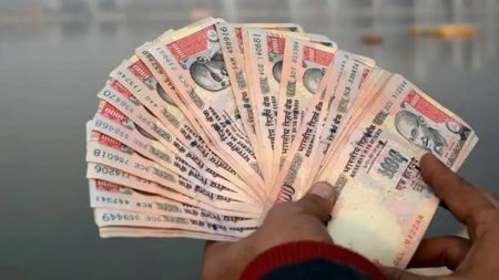 Demonetised rupee notes