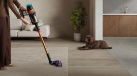 Dyson unveils the PencilVac, the world’s slimmest vacuum cleaner, at a global launch event in Berlin. (Image: Dyson)