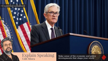 Jerome Powell, Chair of the Federal Reserve, speaks at a press conference at the Federal Reserve, in Washington, July 30, 2025.