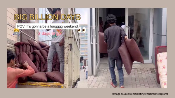 The Flipkart Big Billion Days 2025 will commence on September 23, offering discounts on electronics, tech, apparel, home and kitchen products, and more (Image source: @markertingwithsim/Instagram)