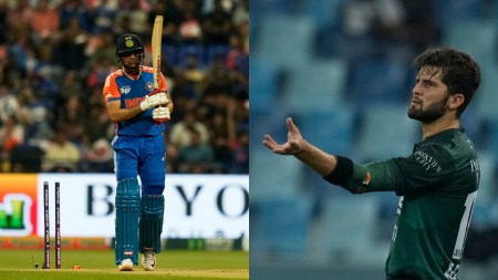 India's Shubman Gill and Pakistan's Shaheen Afridi. (Photo: AP)