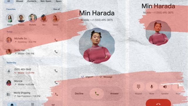 google phone app, google design update