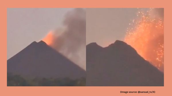 The second eruption took place just two days after a 4.2 magnitude earthquake struck the Andaman Sea on September 18 (Image source: @sansad_tv/X)