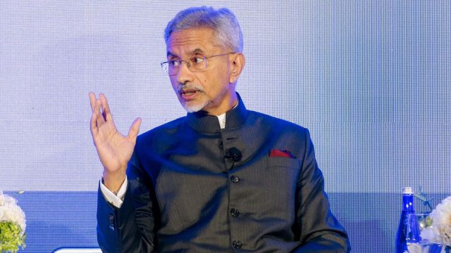 External Affairs Minister S. Jaishankar joins the annual Observer Research Foundation panel discussion on the topic ‘At The Heart of Development: Aid, Trade & Technology’, in New York on Thursday. (@DrSJaishankar X/ANI Photo)
