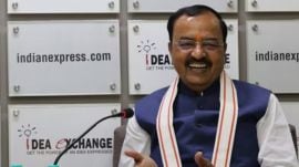 Uttar Pradesh deputy CM Keshav Prasad Maurya. (Express file photo by Renuka Puri)