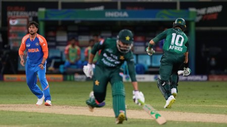 Indian spinner Kuldeep Yadav in action against Pakistan in Asia Cup 2025. (Photo: AP)