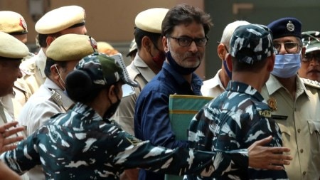 Delhi High Court, jailed Kashmiri separatist leader Yasin Malik, Yasin Malik, terror funding case, Indian express news, current affairs