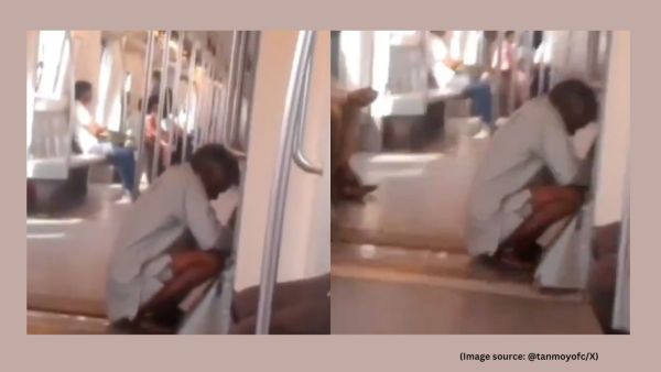 Many netizens expressed outrage, citing a growing disregard for basic public decency. A section of users defened the man, assuming a medical history (Image source: @tanmoyofc/X)