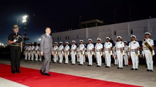 Mauritius PM in Varanasi, Mauritius PM Varanasi visit, Varanasi, Anandiben Patel, Navinchandra Ramgoolam, Lucknow news, Uttar pradesh news, Indian express, Current affairs