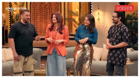 Salman Khan, Twinkle Khanna, Kajol, and Aamir Khan on Two Much.