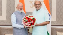 PM Modi posted pictures with CP Radhakrishnan on X. (Image credit: @narendramodi/X)