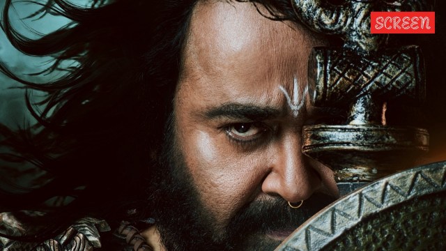 Mohanlal in the first look poster of Vrusshabha