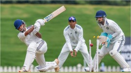 Duleep Trophy final: South Zone's Mohit Kale bowled. PTI photo