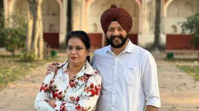 Navjot Singh and his wife