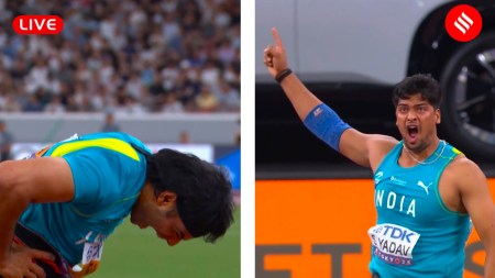 World Athletics Championships 2025 Final: While India's Neeraj Chopra ended 8th, Sachin Yadav almost won bronze. Pakistan's Arshad Nadeem and Germany's Julian Weber also finished outside medals. (PHOTOS: Screengrabs via JioHotstar)