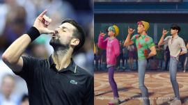 Novak Djokovic Soda Pop dance