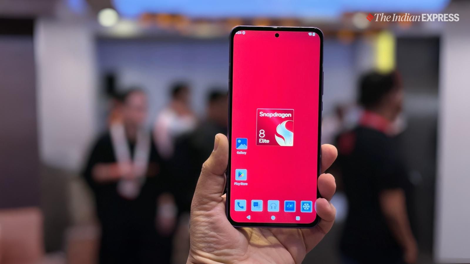 The flagship mobile chip boosts efficiency, performance and AI neural processing. (Image credit: Anuj Bhatia/Indian Express)