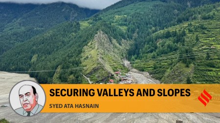 Dharali village after the floods.