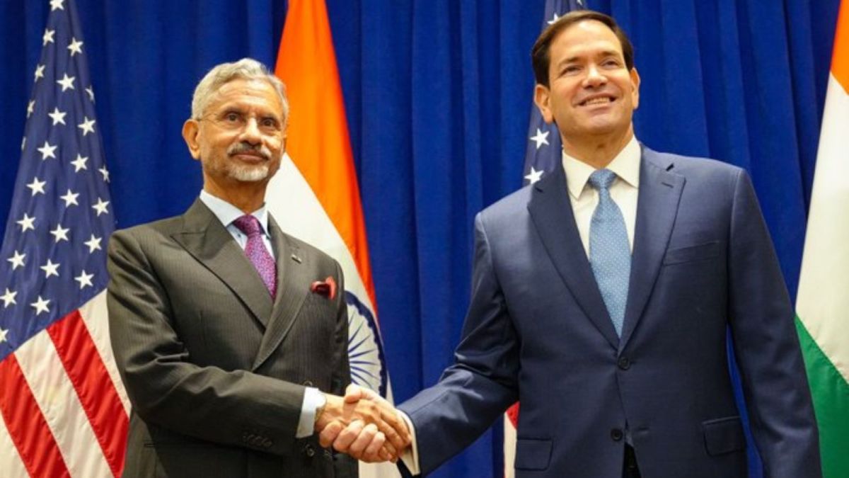 US Secretary of State Marco Rubio shakes hands with Indian External Affairs Minister S. Jaishankar at the Lotte New York Palace Hotel on the sidelines of the 80th United Nations General Assembly at the United Nations headquarters, Monday, Sept. 22, 2025. (Photo: AP)