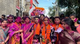 Ganpati Visarjan in Kashmir (Express Photo)