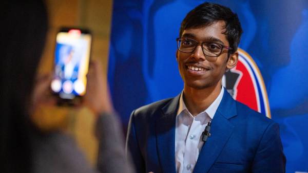 When asked if there’s rivalry or friendship between the two, Praggnanandha made it clear that it's “ruthless fighting” when they are playing the game (PHOTO: Lennart Ootes via Grand Chess Tour)