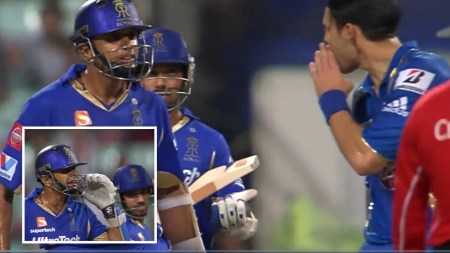 Ajinkya Rahane recalled Rahul Dravid's uncharacteristic moment of aggression against Mitchell Johnson from an IPL 2013 match.
