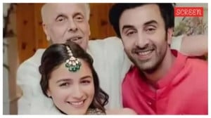 Alia Bhatt, Ranbir Kapoor and Mahesh Bhatt.