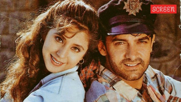 Urmila Matondkar and Aamir Khan in Rangeela.