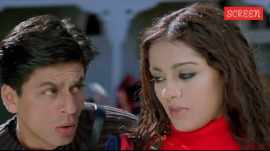 Shah Rukh Khan and Amrita Rao in a still from Main Hoon Na.