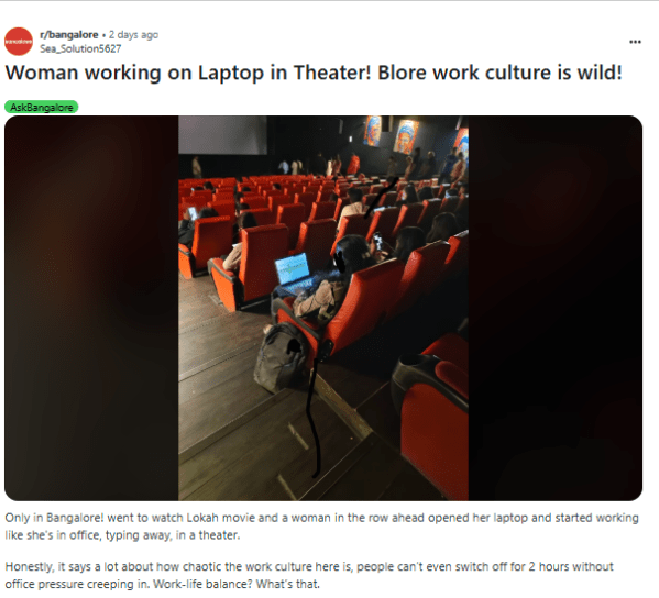Screenshot of the Reddit post