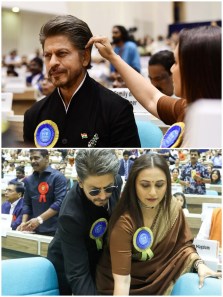 Shah Rukh Khan kisses Rani Mukerji as she goes to recieve National Award, fans say, ‘Our Rahul-Tina’