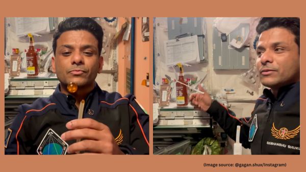 Shubhanshu Shukla explained that digestion in space is not dependent on gravity (Image source: @gagan.shux/Instagram)