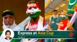 Sudhir Kumar Chaudhary, India's superfan, with Pakistan team's superfan Chacha Cricket, whose real name is Chaudhry Abdul Jalil. (Special arrangement)