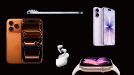 Apple's new lineup of smartphones, watches, and earbuds.
