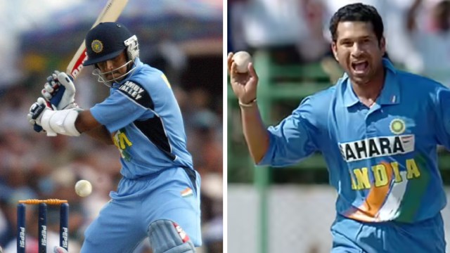 Twenty two years before Arjun Tendulkar and Samit Dravid clashed in Bengaluru, their legendary dads Sachin and Rahul shared a similar episode in the same city. (File)