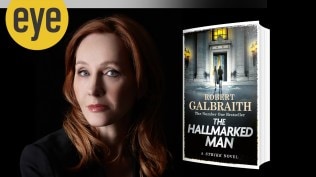 The Hallmarked Man Review: The cover of the Hallmarked Man, alongside its author Robert Galbraith a pseudonym for JK Rowling, creator of the Harry Potter series