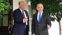 Donald Trump meets Benjamin Netanyahu