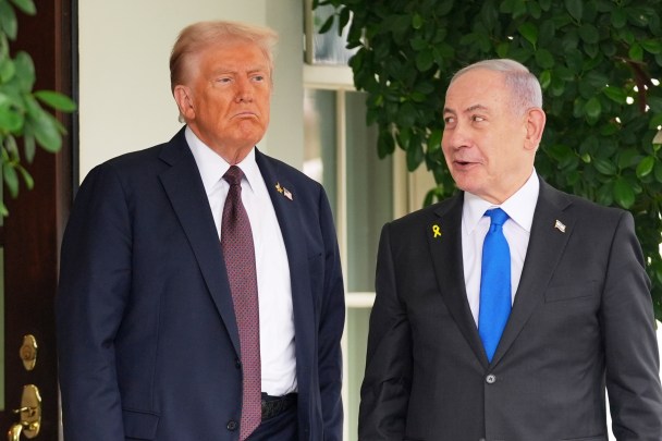 Donald Trump meets Benjamin Netanyahu
