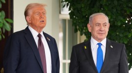 Donald Trump meets Benjamin Netanyahu at White House