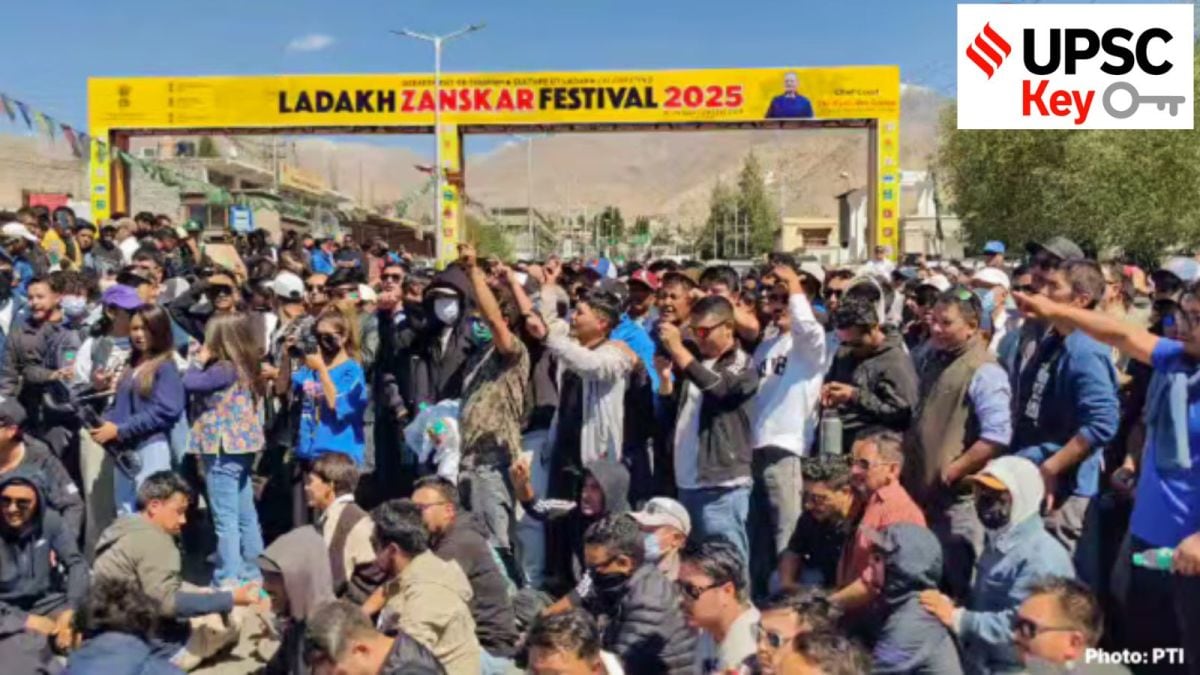 UPSC Key: Ladakh protests, Climate action plan, and Super Typhoon Ragasa