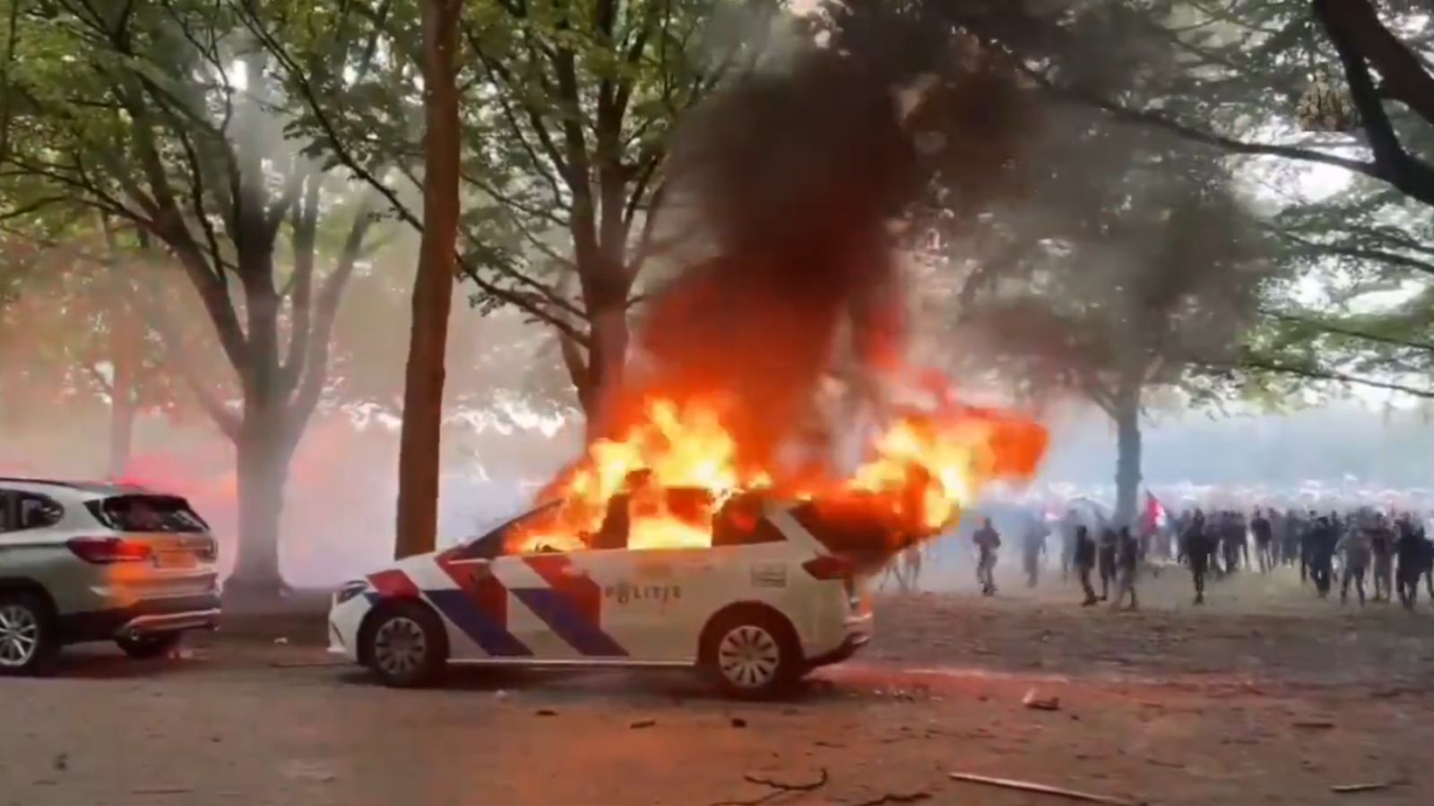 Anti-Immigration Protest in The Hague Turns Violent