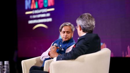 Shashi tharoor on trump tariff at CREDAI conference