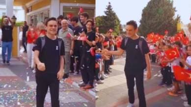 Turkish chess prodigy Ediz Gurel gets hero's welcome at his school. (Photo: Screengrab/Instagram)